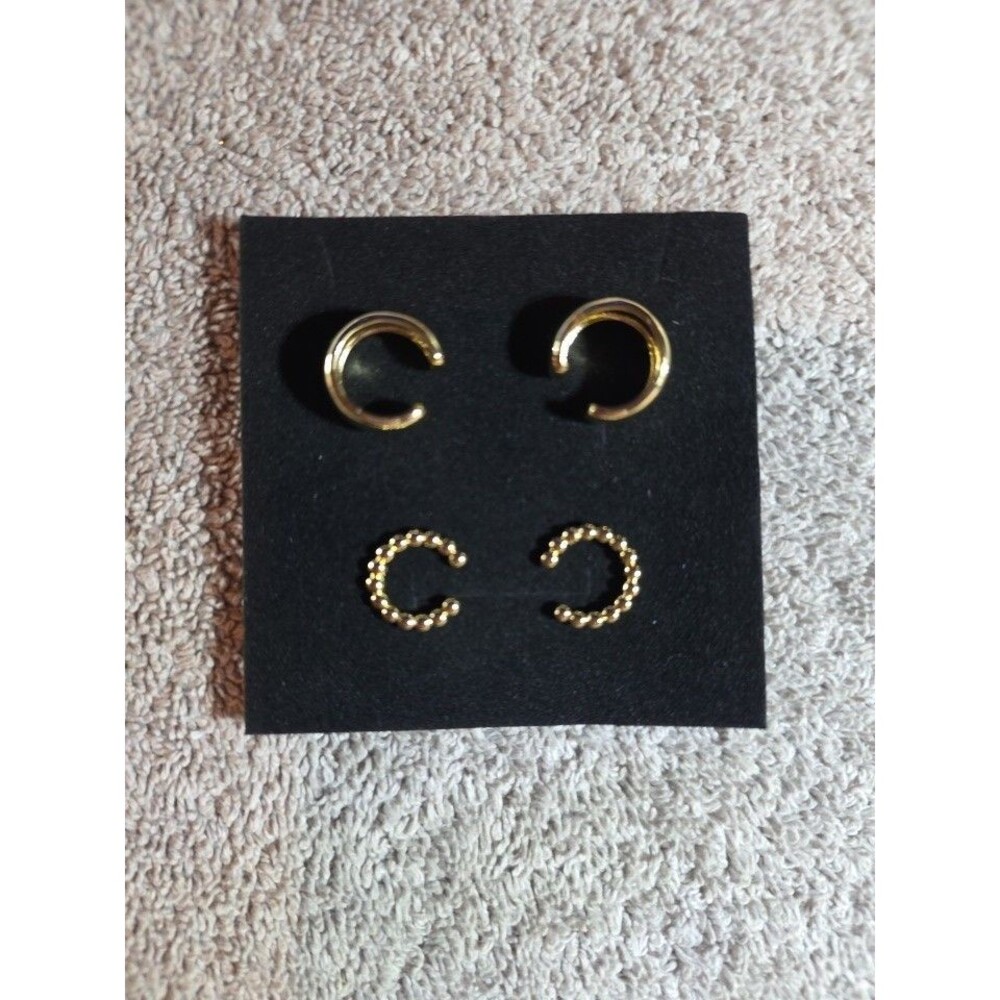 Ear Cuffs for Women Non Piercing 14K Gold Plated 925 Sterling Silver Earrings